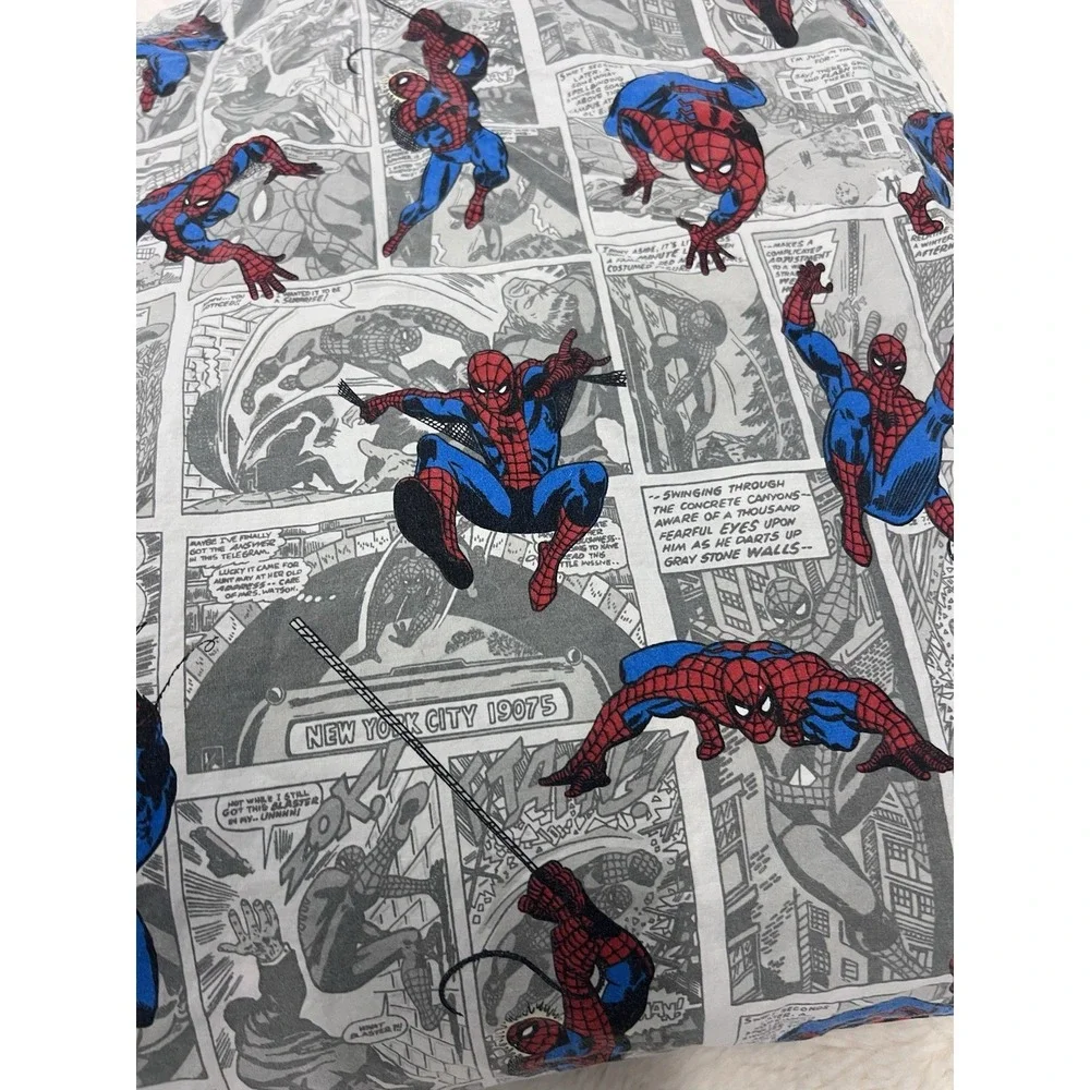 Pottery Barn Kids Marvel Duvet Cover Full/Queen And Grey Comic Strip